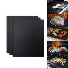 Buiten Gebruik Herbruikbare Non-stick Bbq Grill Mat Pad Bakplaat Mazen Draagbare Outdoor Picknick Koken Barbecue Tool