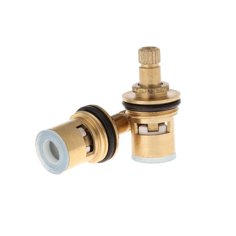 HNGCHOIGE 2pcs Standard 1/2 Ceramic Faucet Cartridge Water Mixer Tap Inner Faucet Disc Valve Quarter Turn Cartridges