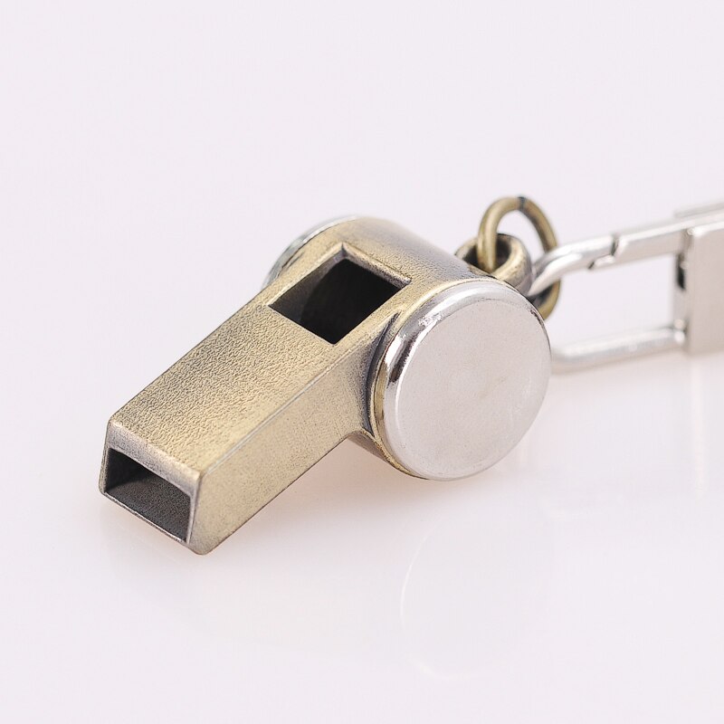 Zinc Alloy Metal Whistle Bronze Golden Outdoor Lifeguard Emergency Survival Waterproof Whistle For Birthday Christmas