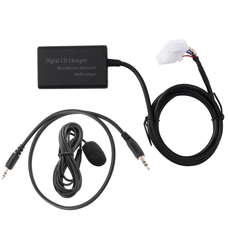 Adaptateur de changeur de CD de musique numérique, Bluetooth AUX, USB, pour Toyota (5 + 7)Pin Camry Corolla Lexus RAV4 Yaris