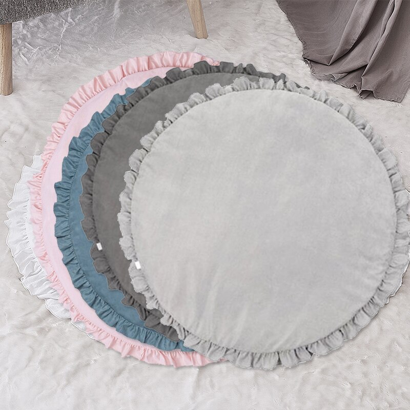 Manta de gateo para bebé, alfombra de juego acolchada para recién nacido, alfombrilla de algodón suave para gatear, alfombras de juego para niños y niñas, decoración para habitación