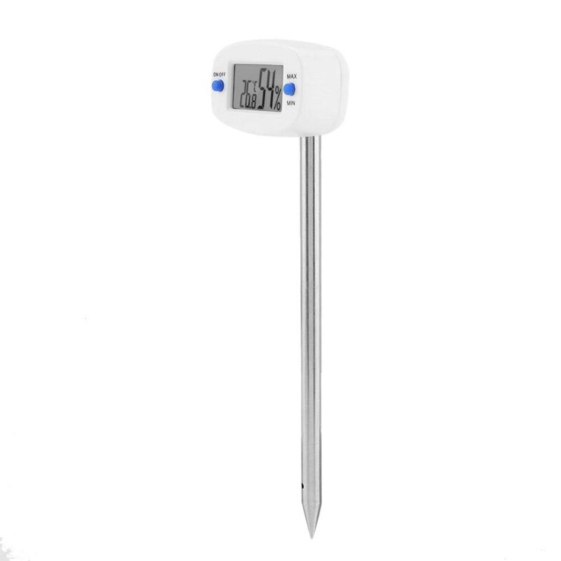 Medidor Digital de higrómetro de humedad del suelo TA290, medidor de temperatura y humedad con sonda para cultivo de jardinería