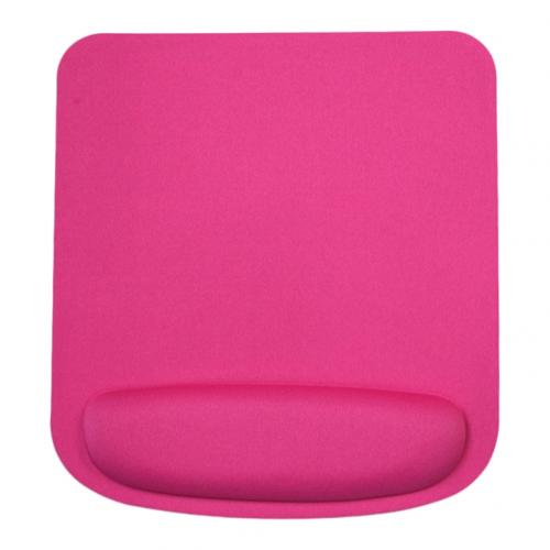 Anti-slip Soft Sponge Mat Gaming Mouse Pad Cushion with Wrist Rest PC Accessory Anti-slip Mouse Pad Sponge Cloth: Rose Red