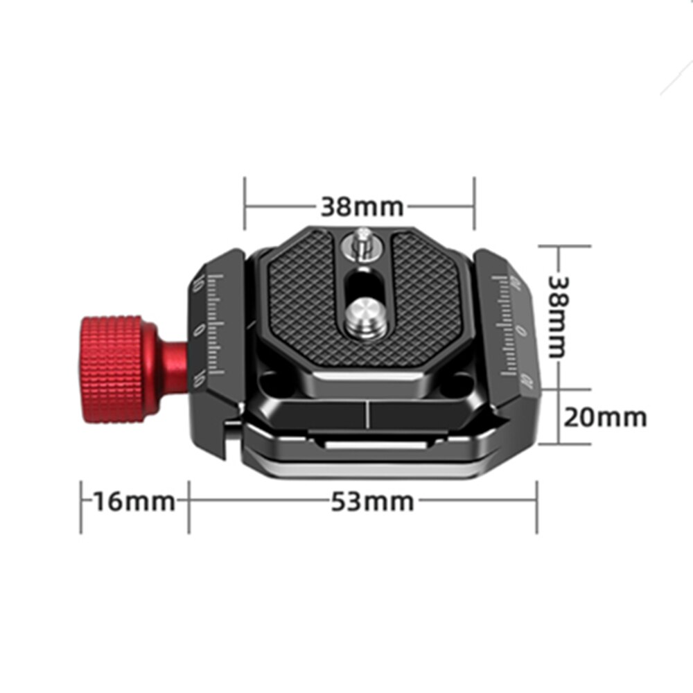 70 mm Schnellwechselklemme mit Arca Swiss Klemme, passend für Stativ-Kugelkopf, Universal-Schnellwechselsitz, Einbeinstativkopf, Stativ-Schnellwechselplatte