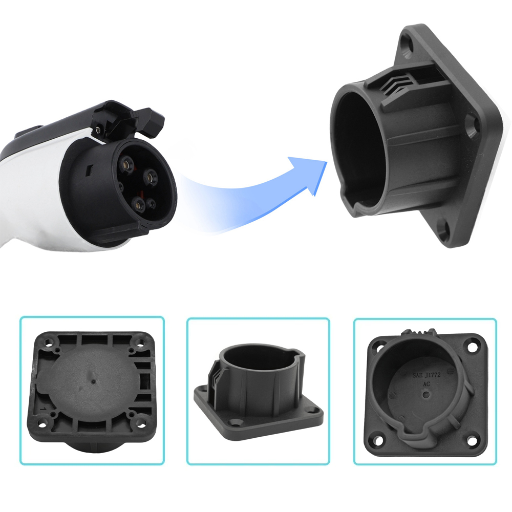 Soporte de cargador tipo 1 Ev montado en la pared para coche, soporte de Cable de carga para vehículo eléctrico para enchufe tipo 1 J1772, base de funda de cargador Ev