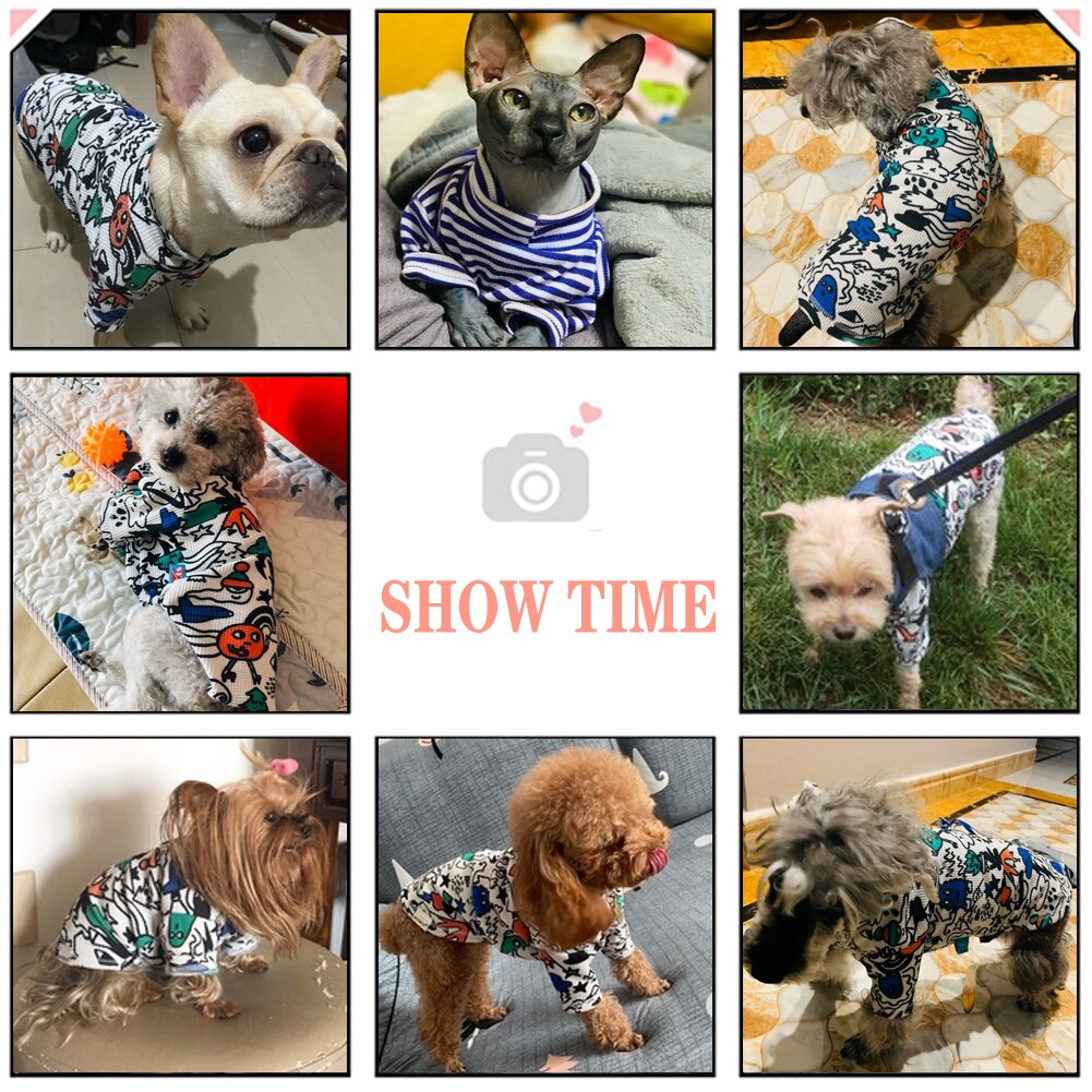 Stripe T-shirts For Dogs Clothes Puppy Clothing Simmer Pet Clothes for Small Dogs Cat Chihuahua French Bulldog Yorkshire Costume