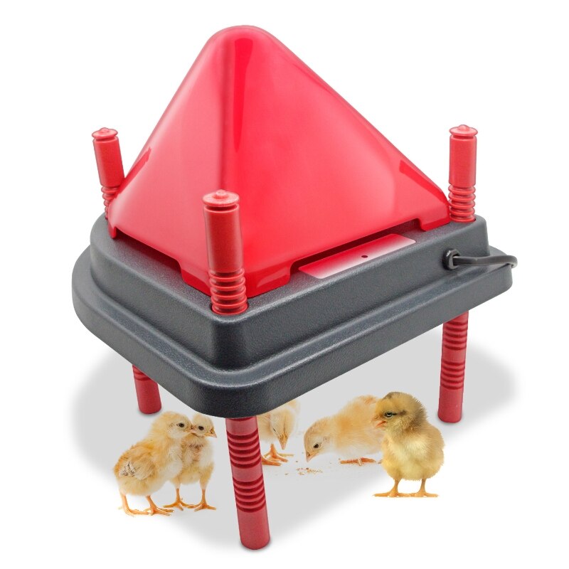 Electric Chick Brooder Heating Plate Chick Ducklings Cage Warmer Temperature Control Roost Cone Adjustable Height Warm 15 Chicks