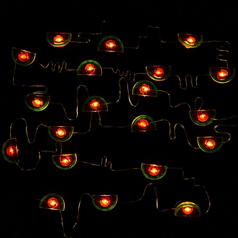20LED 2M Flamingo String Lights Pineapple Pizza Unicorn Shape Lights Hawaii Wedding Birthday Party Baby Shower Bedroom Decor: A12