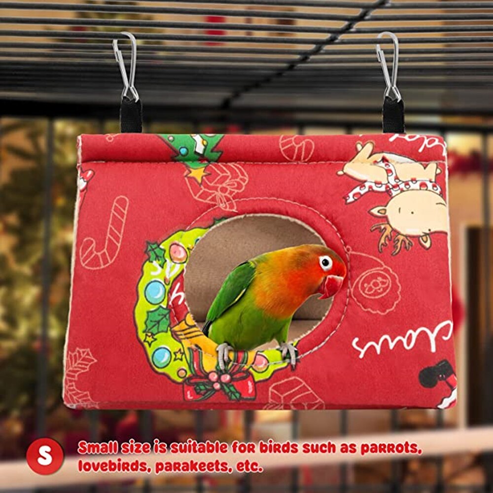 Vogelkooien Rat Knaagdieren Nest Huis Volière Pluche Vogel Opknoping Cave Kooi Papegaai Nest Hangmat Hideaway Slapen Bed Speelgoed Hamster huis