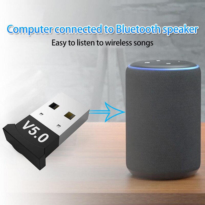 Draadloze USB2.0 Bluetooth Adapter 5.0 Bluetooth Dongle Receiver Audio Adapter Bluetooth Zender Voor Computer Pc Speaker