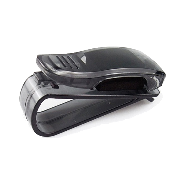 Auto Sonnenblende Brillen Verschluss Clip Halfter Für Sonnenbrillen Brillen Fahrkarte Karte Universal- Multi-Funktion Auto Innen: Grau
