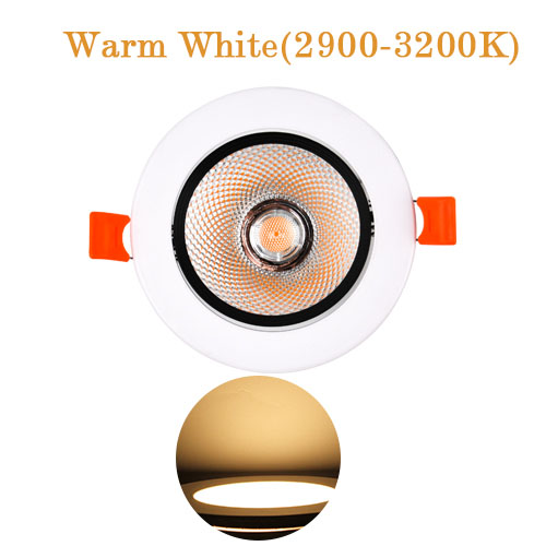 LED COB Downlight Dimmable 5W 7W 9W 12W Round Recessed Lamp 220V 110V Living Room Bedroom Kitchen Indoor Spot Lighting: Blue / 4w