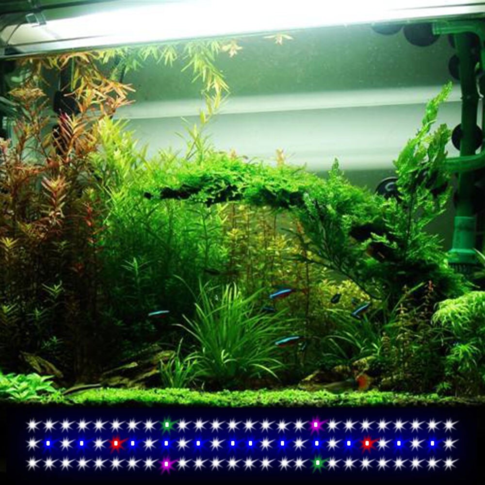 LED Aquarium Licht 30CM 45CM 70CM LED Aquarium Lichtbalk Volledige Spectrum Aquarium Licht voor Zoetwater