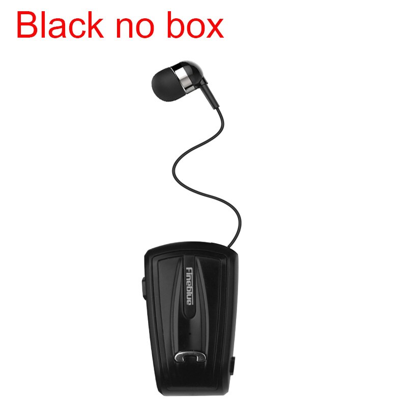 Fineblue F-V6 Wireless Bluetooth Earphones Portable Business Headphones Wear Clip Hands-free with Mic pk F920 F930 F960 F980: Black no box