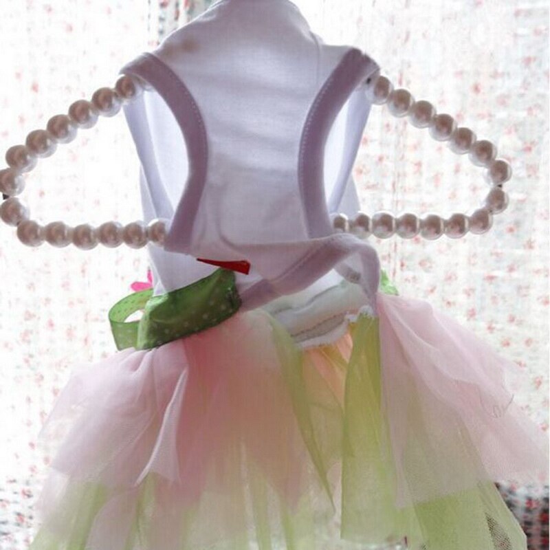 Dog Clothes Dress With Big Sunflower Soft Cotton Princess Dress For Puppy Teddy Dogs Dress For Dog Pet