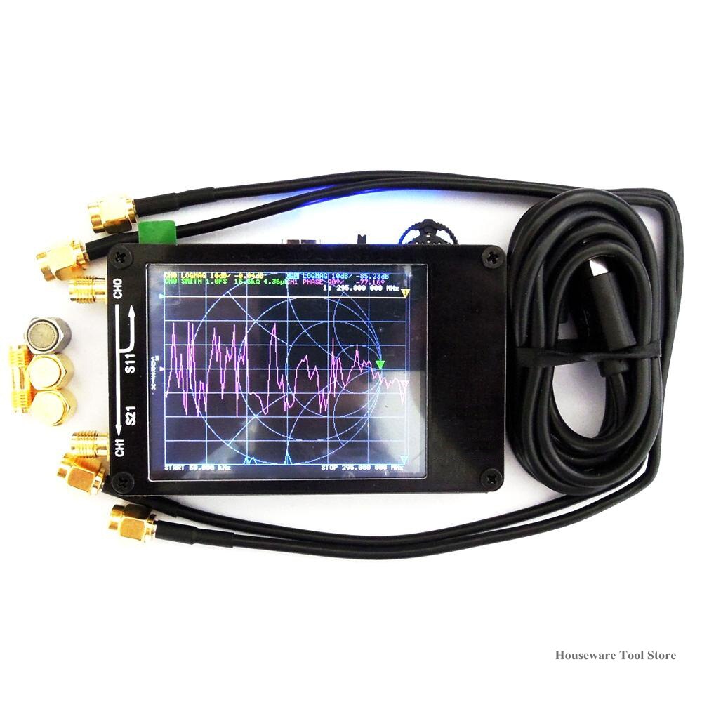 Nano VNA Vector Network Analyzer 50KHz-900MHz Digital Touch Screen Short Wave MF HF VHF UHF Antenna Foot Wave Analyzer