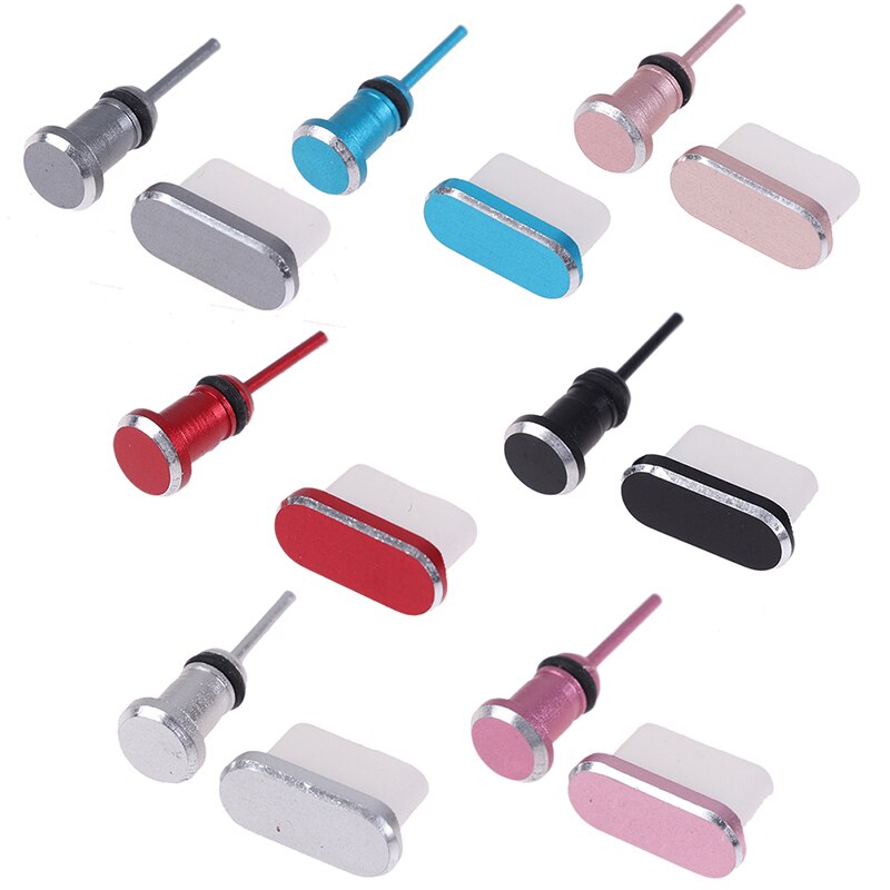 1PC Anti Dust Plugs Type-C Charging Holes 3.5mm Headphone Jacks Silicone Type C Port Protection Dust Plug For Smartphone