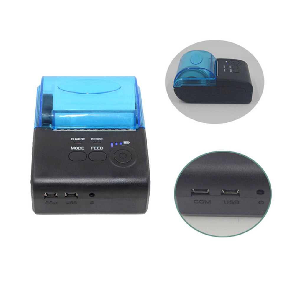 Thermal Receipt Printer 58mm Wireless Portable Label Printer Bluetooth Thermal receipt printer For receipt Bill Printing
