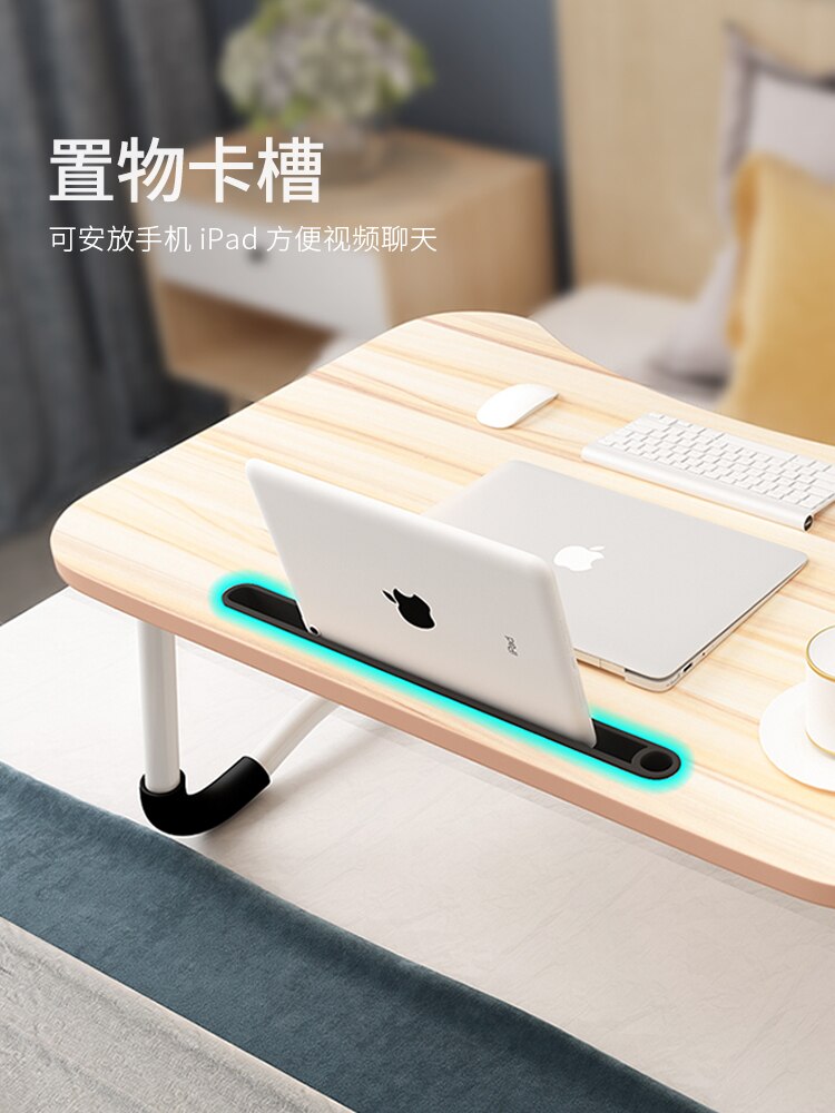 Bed Small Table Foldable Laptop Lazy To Do Table Student Bedroom Study Desk Dormitory Artifact