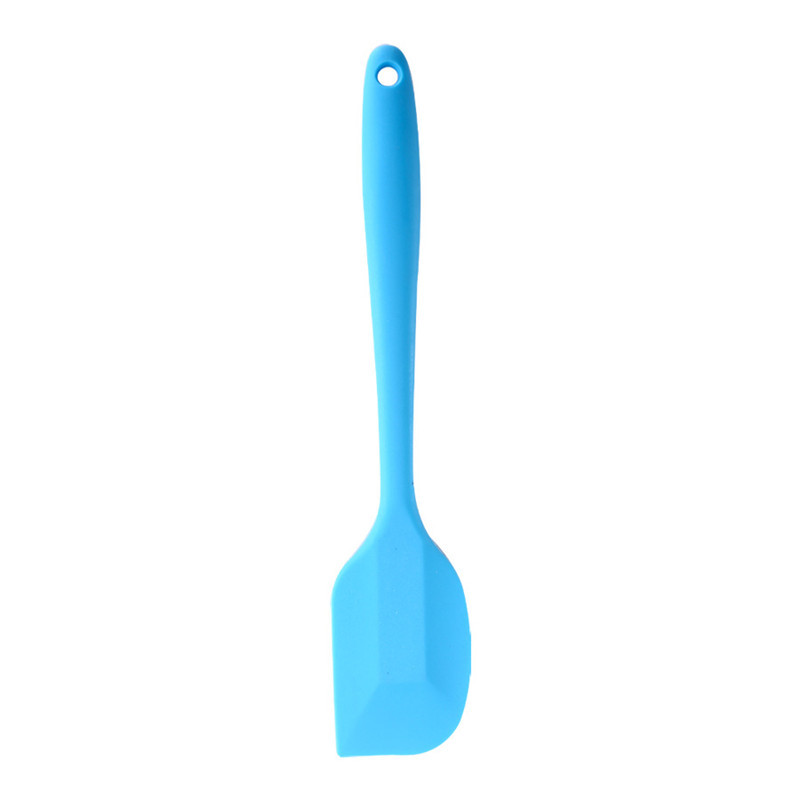 28*6cm Kitchen Silicone Cream Butter Cake Spatula Mixing Batter Scraper Brush Butter Mixer Cake Brushes Baking Tool Kitchenware: blue