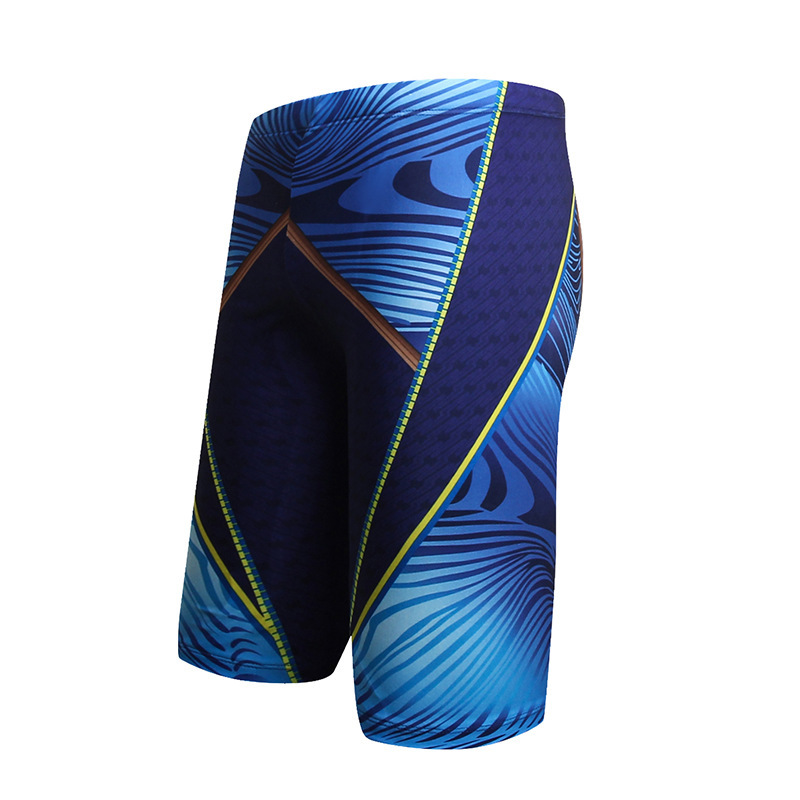 Herren-Badehose mit flachen Ecken, fünf Minuten, plus Fett, Badehose in Übergröße, schnell trocknende Badehose, Herren-Schwimmen
