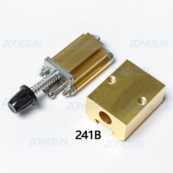 ZONESUN Mould holder of ribbon printer DY8 coding device heat head of stamping printer heat block of printer letter die cave: 241B holder