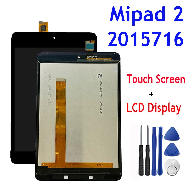 For Xiaomi Mipad 2 2015716 Touch Screen Digitizer Glass+LCD Display Assembly Panel Replacement Black+tools