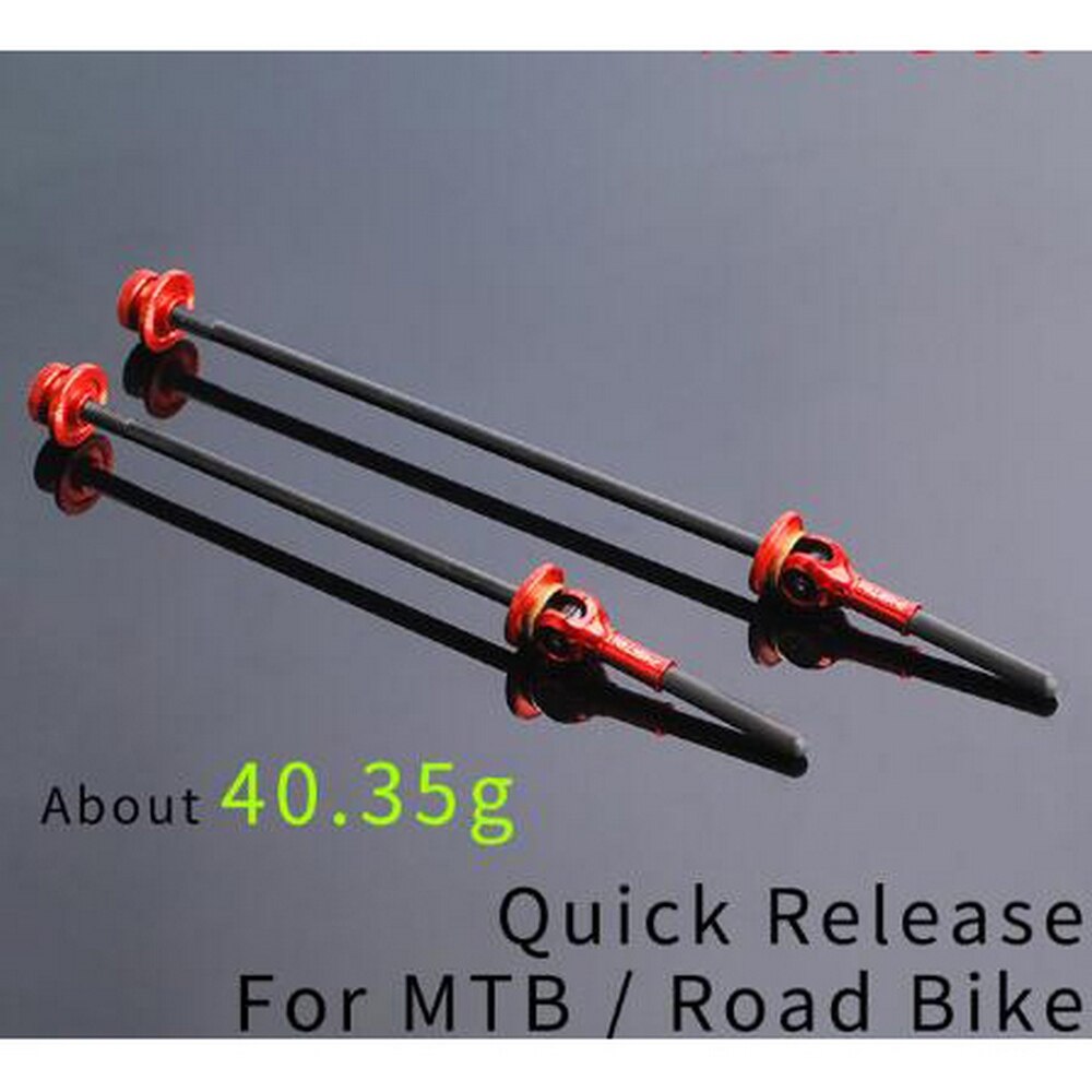 Titaniumlegering cykel hurtigudløserspidsearm til mtb vejcykel 100/135mm hjulnav letvægts hurtigspyd tilbehør: Rød