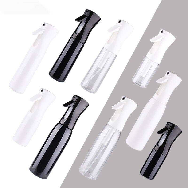 Botella pulverizadora de alta presión para peluquería, bote rociador de niebla continua de 200ML/500ML, herramientas de peluquería, regadera rellenable