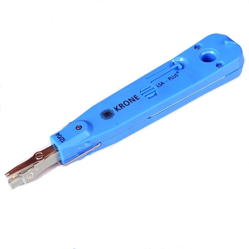 KRONE LSA-Plus Punch Down Tool Kit with Sensor for Telecom Phone Wire RJ11 Ethernet LAN Network Cat5 RJ45 Cable Portable ELINK