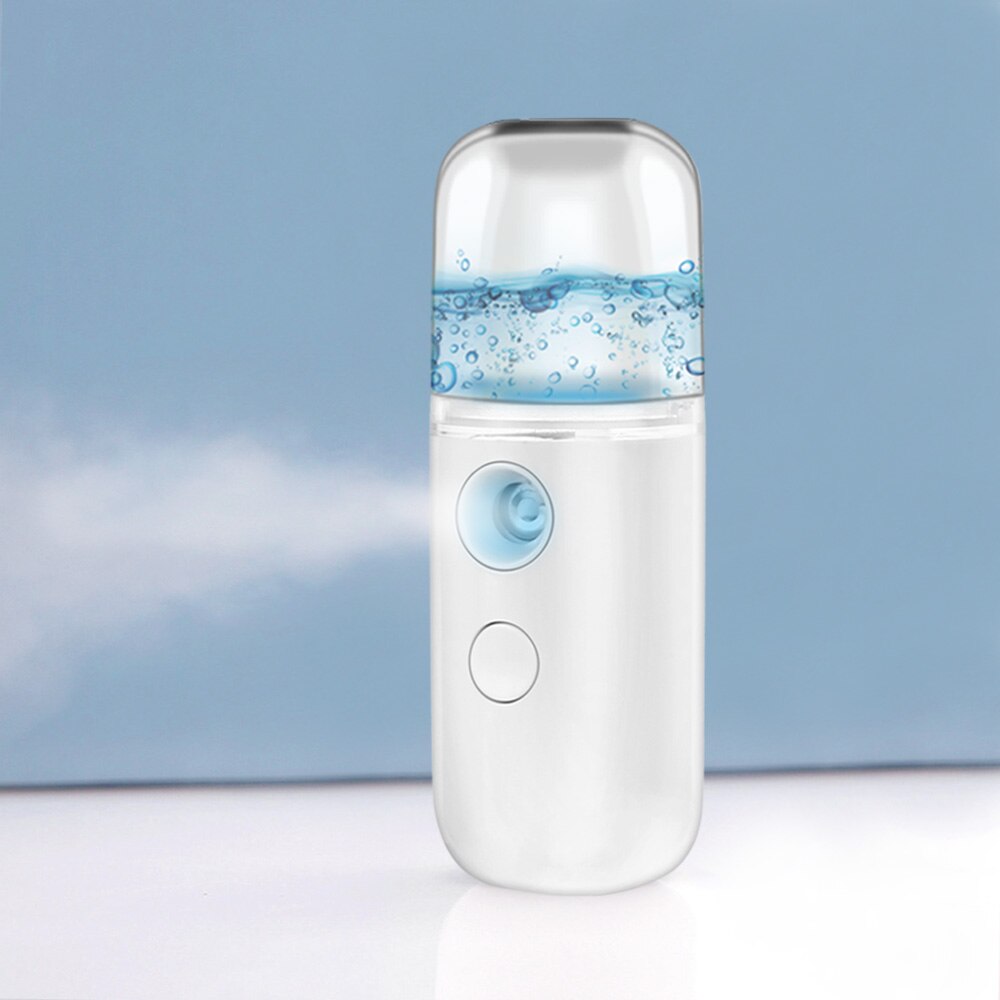 Vibrate Deep Face Cleaning Machine Skin Scrubber Remover Reduce Wrinkles Facial Whitening Lifting+Tool Nano Facial Sprayer: Nano Facial Sprayer