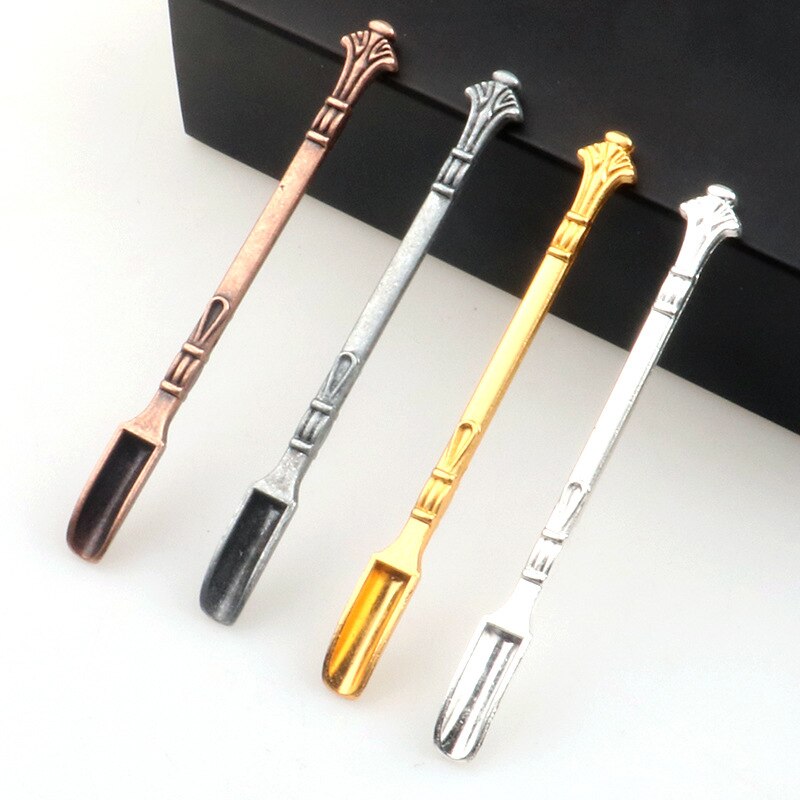 Cuillère à priser en alliage d&#39;aluminium, pelle cuillère à médicaments pour mélanger le café ou le thé bouteille de reniflard accessoires de cuisine pour fumer 1 pièce