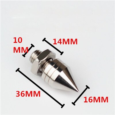 4 Pcs 304 Rvs Speaker Spikes Cd Versterker Draaitafel Pad Stand Voeten Luidspreker Box Spikes Cone Vloer Voet Nail: M10 Nail A