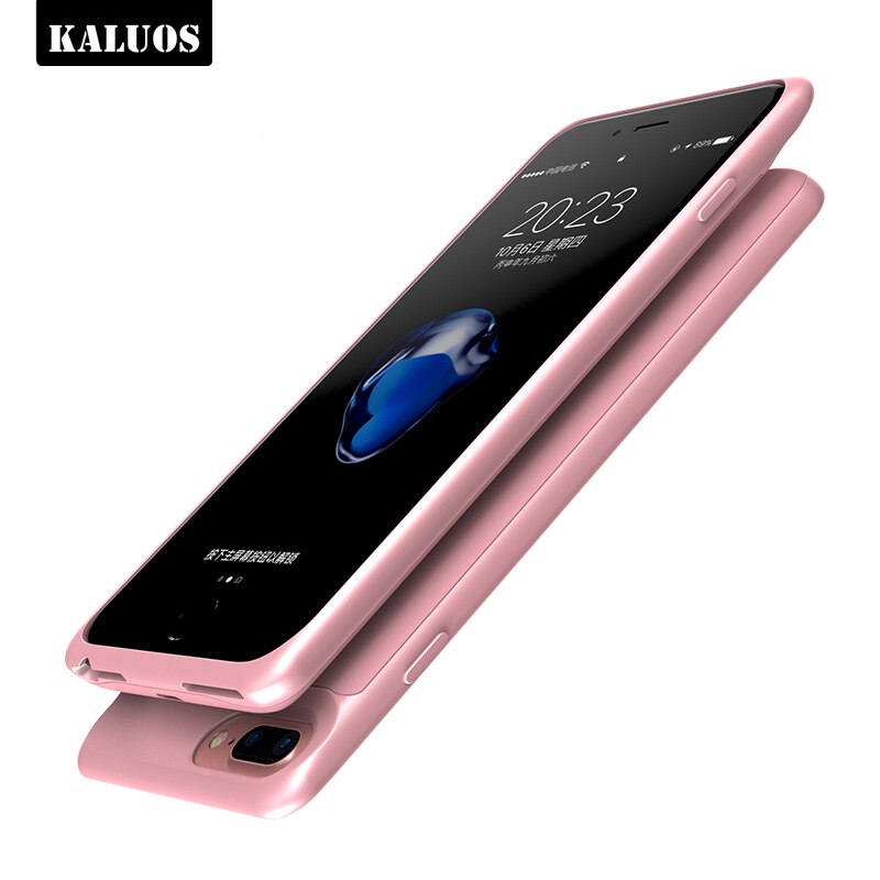 KALUOS Battery Charger Case For iPhone 6S Plus 6P 3700mAh Power Bank Cover for iPhone 7 Plus 8P Phone Battery Silicon Back Cases