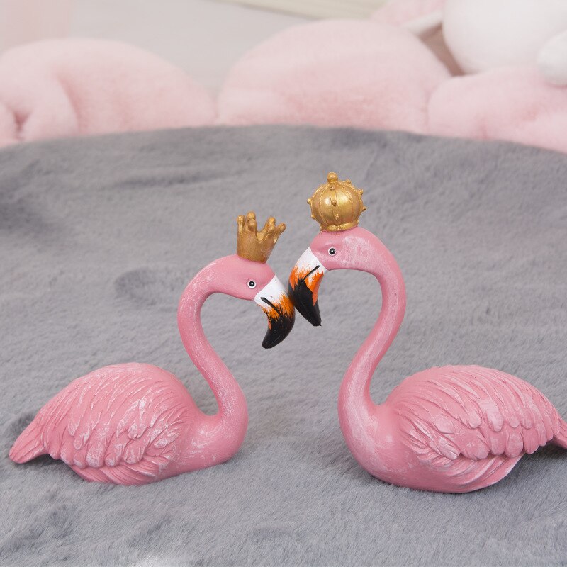 Nuevo creativo flamingo coche decoración interiør pastel decoración de casa modelo de inyección de