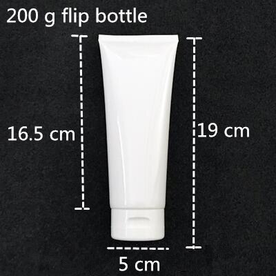 100 pcs Trasporto Libero 50 100 120 150 200 g Bianco Imballaggio di plastica Tubo Bottiglia di Vibrazione Tappo di Gel crema lozione contenitore vuoto di tenuta