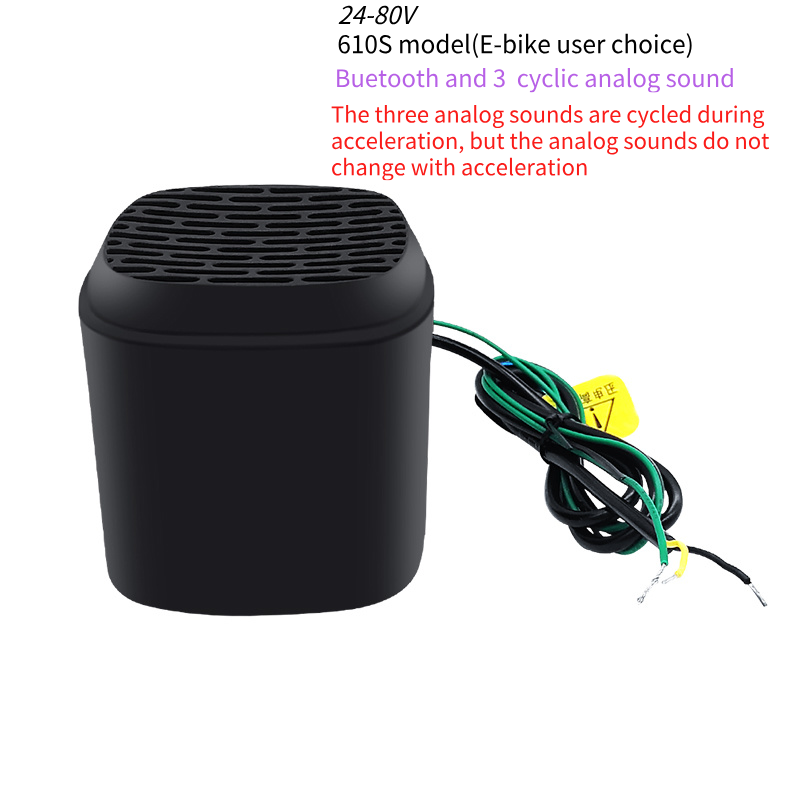 Mini altavoz de Audio Bluetooth con sonido analógico para e-bike, e-bike, motocicleta, Scooter Eléctrico, 24-80V: Rosa
