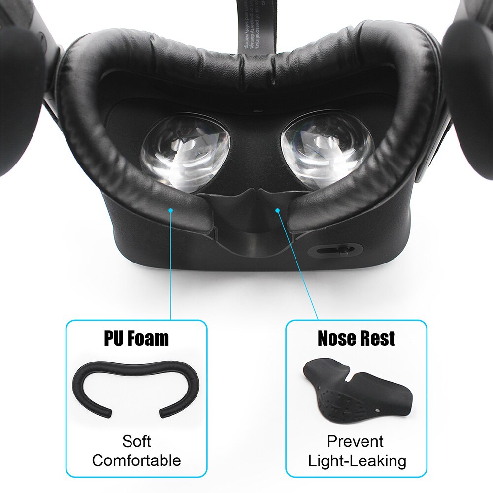 Pad PU Leather Foam Cover Comfort Facial Interface Set Durable Nose Rest Replace Eye Mask Accessories For Oculus Rift VR Headset