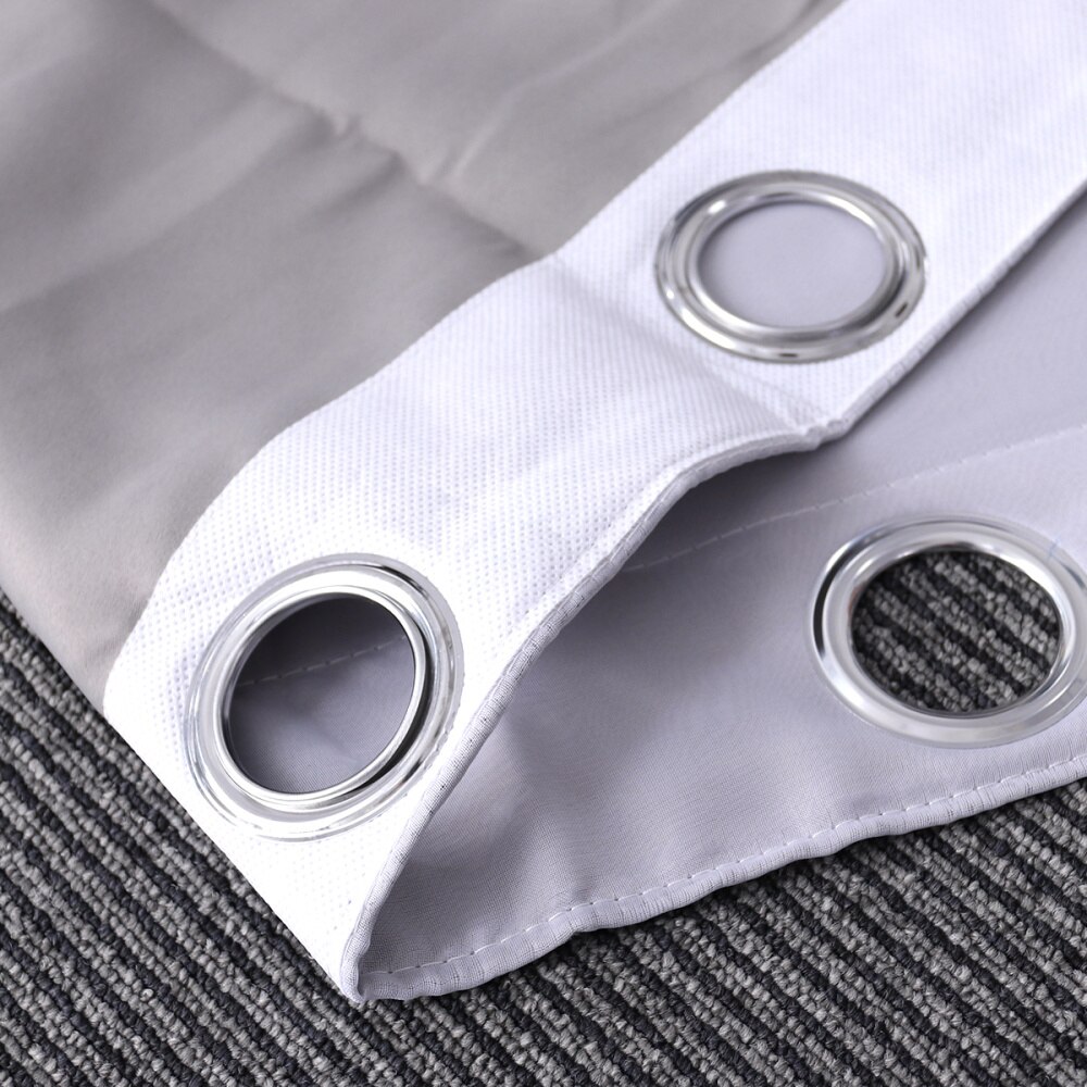 Cortinas con estrellas, doble tela y gasa, grises
