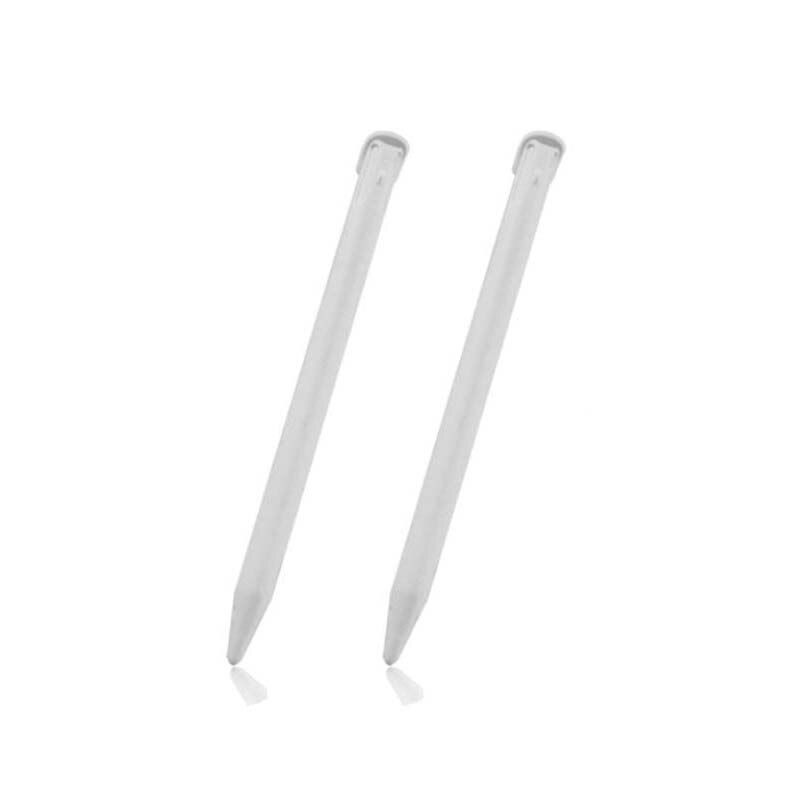 Lápiz táctil de plástico de tamaño perfecto, accesorios de juego Lápiz de pantalla táctil para Nintendo 3DS XL LL, negro/blanco, 2 uds.
