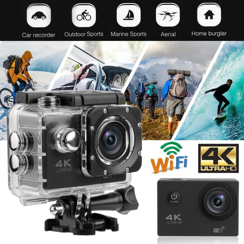 4K Touch Screen Kamera 2,0 in 140 Objektiv HD WiFi Action Cam 30m Unterwasser Wasserdichte Action Camcorder Kamera aksiyon kamera