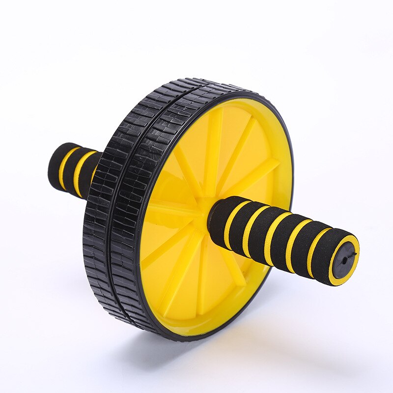 Double Wheels Abdominal Exercises Latissimus Dorsi Fitness Equipment Push Up Combination Equipment Fitness Equipment: Yellow