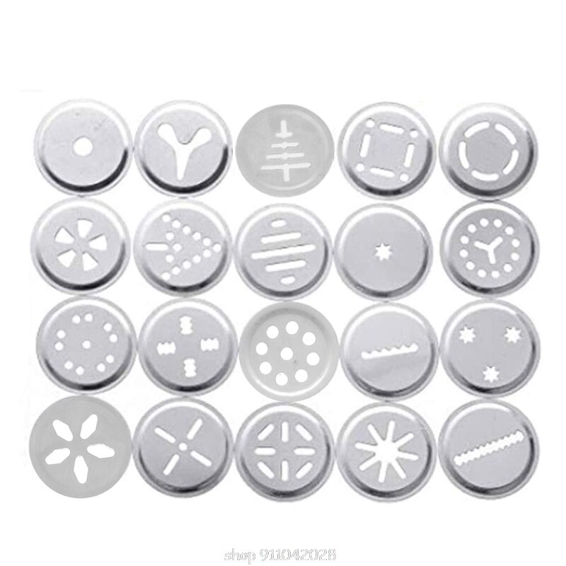 Cookie Presse Pistole Bausatz, DIY Keks Hersteller und Churro Hersteller mit 20 Dekorative Schablone Scheiben und 4 Glasur Tipps N23 20