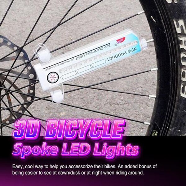 3D Fahrrad Speichen LED-leuchten Bunte Fahrrad Rad Licht Multi-farbe 42 aufbringen 16 LED Fahrrad Speichen Lichter