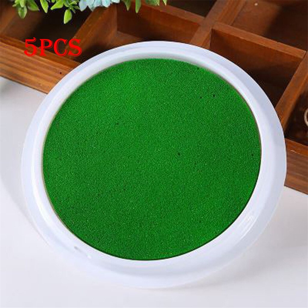 5Pc Kinderen Diy Vinger Palmen Schilderen Graffiti Afdrukken Modder Verf Plaat # C7: Green 