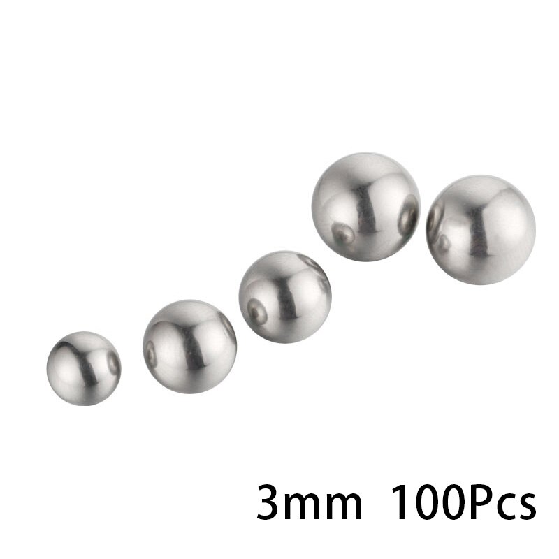 Sfera di precisione in acciaio 6mm sfera in acciaio standard marpiccole sfere in acciaio: 3mm(100pezzi)
