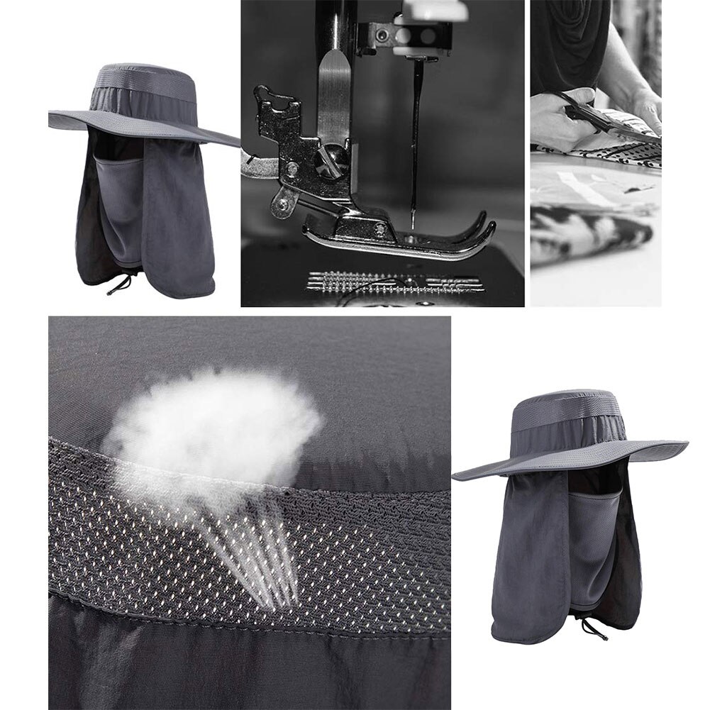 Chapeau de Protection contre le soleil pour hommes, casquette de Protection contre les UV pour le visage et le cou, pour Sport en plein air, randonnée, pêche