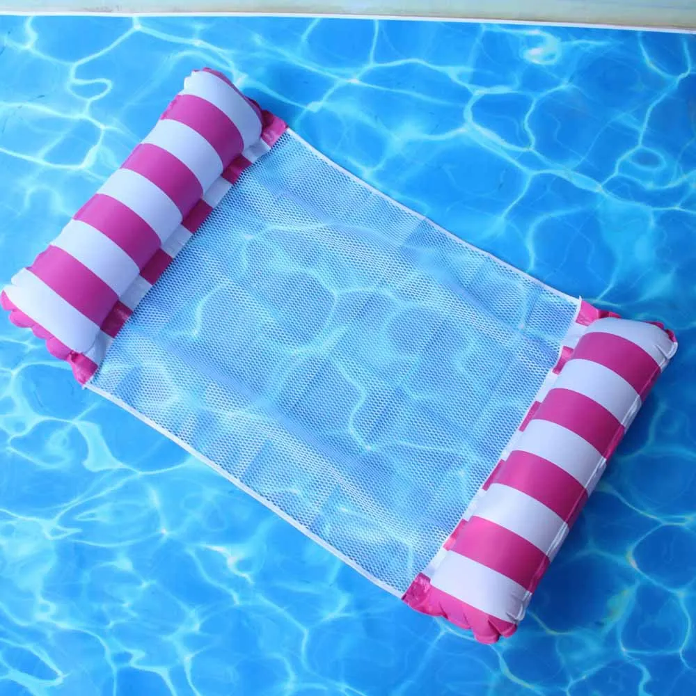 Faltbare Schwimm Wasser Hängematte Float Liege Aufblasbare Pool matte Schwimm Bett Stuhl Schwimmen luft matratze Pool zubehör: Lila