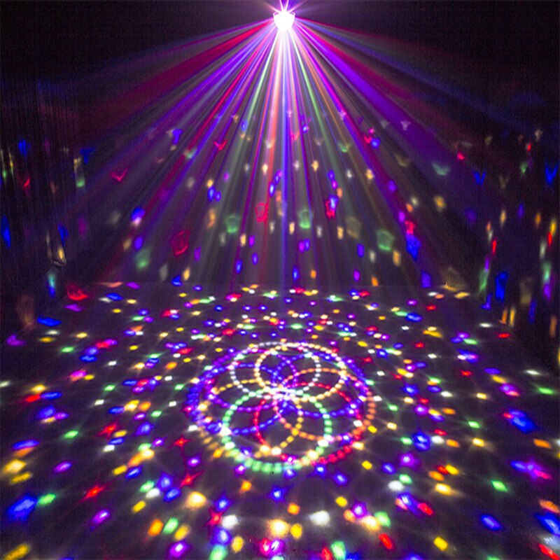 Commande vocale Bluetooth MP3 lecteur cristal boule magique télécommande 6 couleurs numérique rvb Disco boules lumières lumière de scène