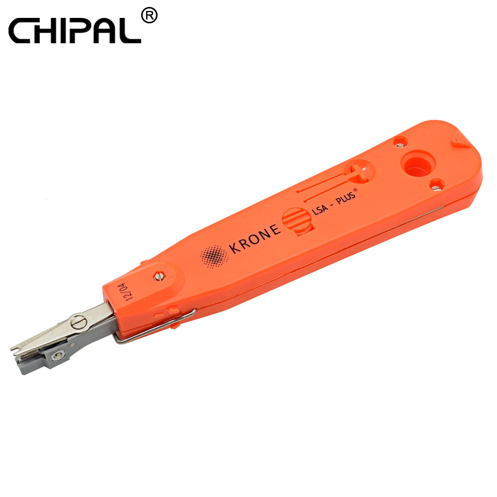 CHIPAL Original Krone Network Cable Tester RJ45 Crimper RJ11 Cable Tracker Telecom Phone Wire Tool Patch Panel